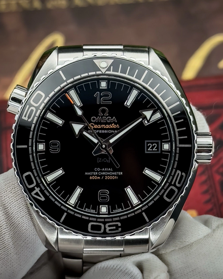 2020 Omega Seamaster Planet Ocean 600M 43.5MM Black Dial Steel Bracelet (215.30.44.21.01.001)