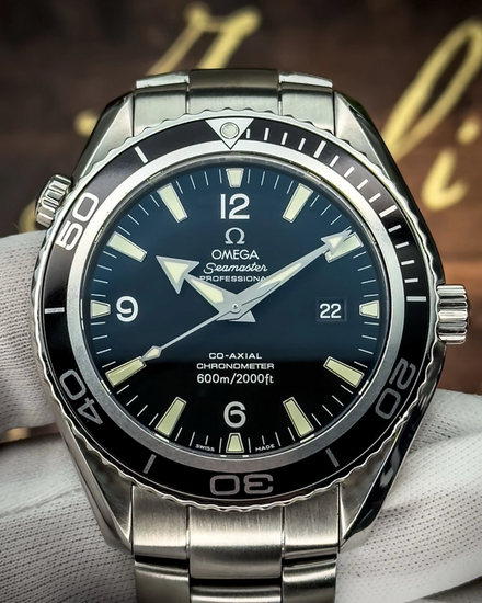 Omega Seamaster Planet Ocean 45.5MM Black Dial Steel Bracelet (2200.50.00)