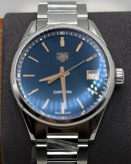Tag Heuer Carrera 36MM Quartz Blue Dial Steel Bracelet (WBK1312.BA0652)