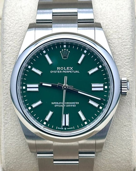2026 Rolex Oyster Perpetual 41MM Green Dial Oyster Bracelet (134300)