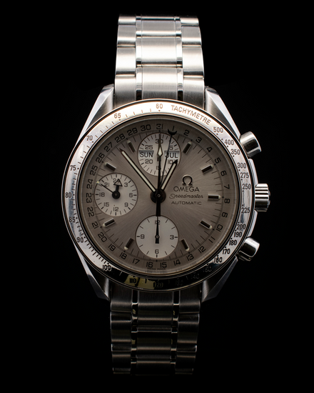 Omega Speedmaster Day-Date 39MM Silver Dial Steel Bracelet (3523.30.00)