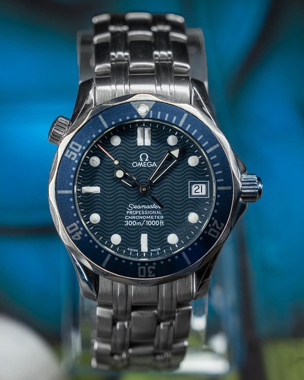 No Reserve - Omega Seamaster Diver 300M 36MM Blue Dial Steel Bracele (2551.80.00)