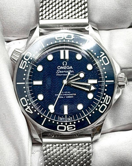 2026 Omega Seamaster Diver 300M "James Bond 60th Anniversary" 42MM Blue Dial Steel Bracelet (210.30.42.20.03.002)