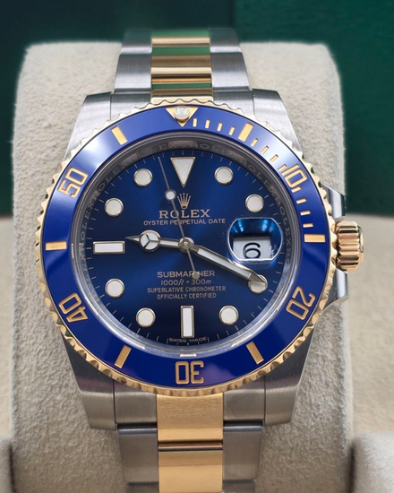 2019 Rolex Submariner Date "Bluesy" 40MM Blue Dial Two-Tone Oyster Bracelet (116613LB)
