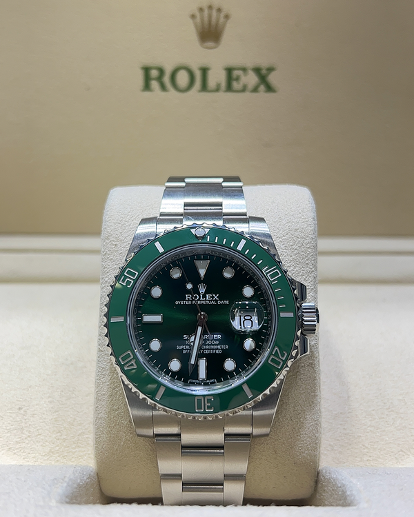 2017 Rolex Submariner Date "Hulk" 40MM Green Dial Oyster Bracelet (116610LV)