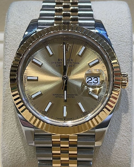 2022 Rolex Datejust 41MM Champagne Dial Two-Tone Jubilee Bracelet (126333)