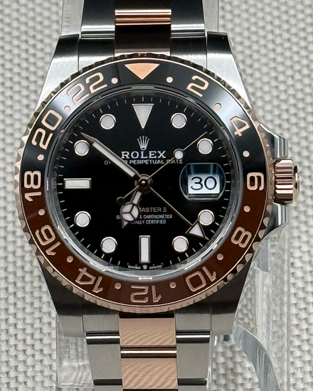 2025 Rolex GMT-Master II "Rootbeer" 40MM Black Dial Two-Tone Oyster Bracelet (126711CHNR)