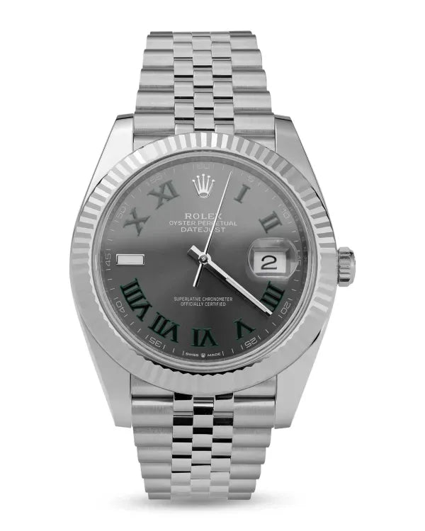 2025 Rolex Datejust "Wimbledon" 41MM Slate Dial Jubilee Bracelet (126334)