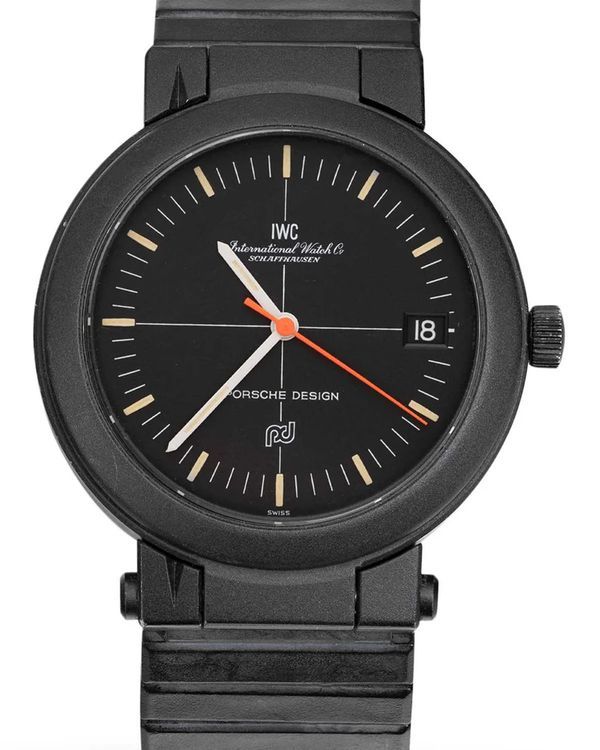 IWC Schaffhausen Porsche Design Kompassuhr 39MM Black Dial Aluminum Bracelet (IW3510)