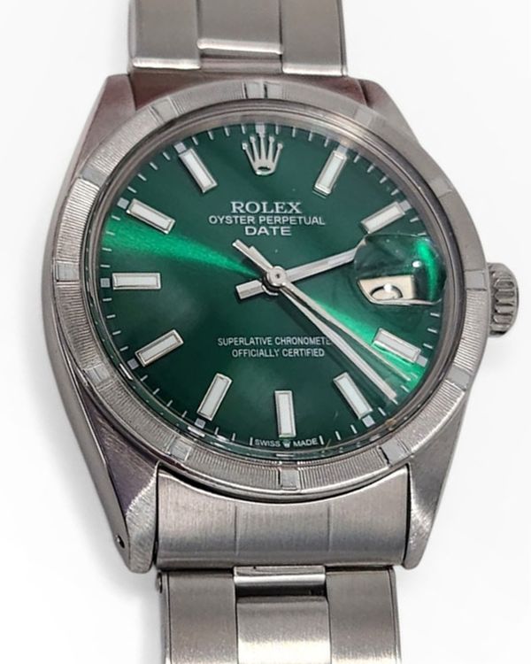 Rolex Oyster Perpetual Date 34MM Aftermarket Green Dial Oyster Bracelet (1500)