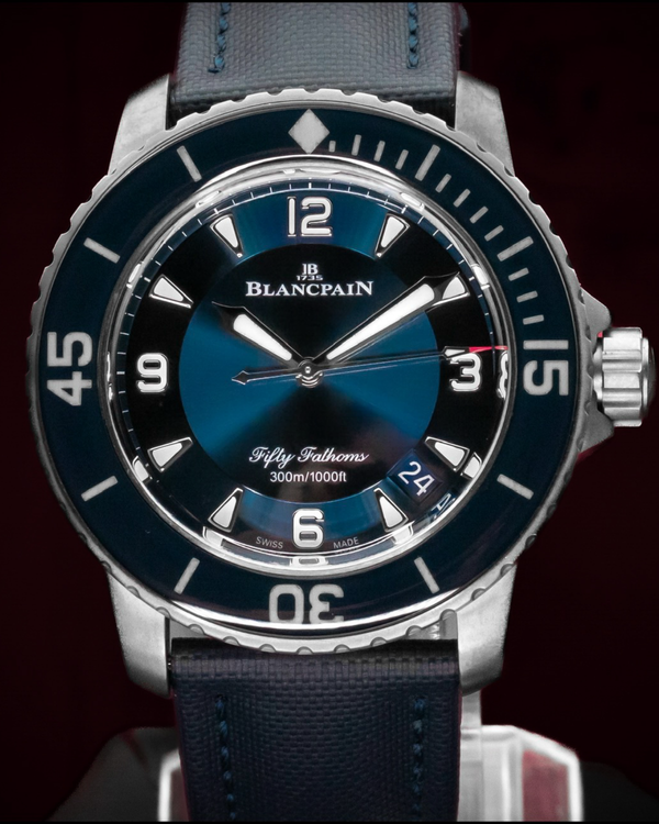 2021 Blancpain Fifty Fathoms 45MM Blue Dial Textile Strap (5015-12B40-O52A)
