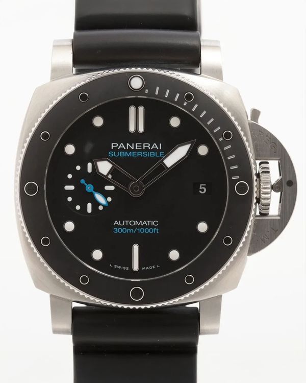 2020 Panerai Submersible 42MM Black Dial Rubber Strap (PAM00683)