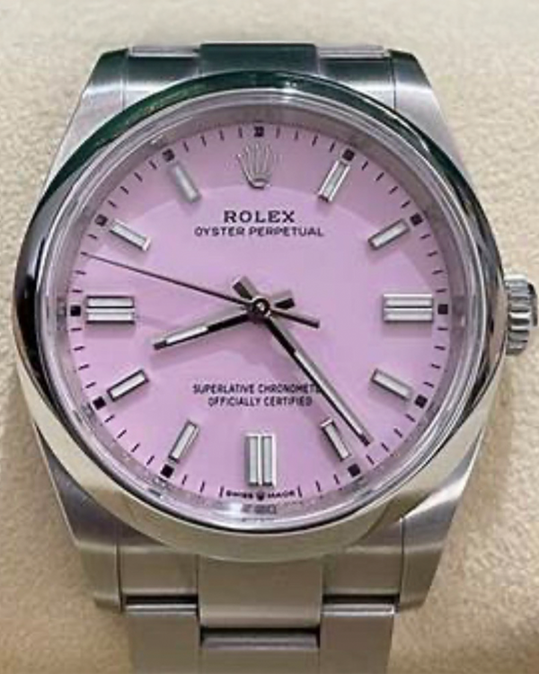 2026 Rolex Oyster Perpetual 36MM Candy Pink Dial Oyster Bracelet (126000)