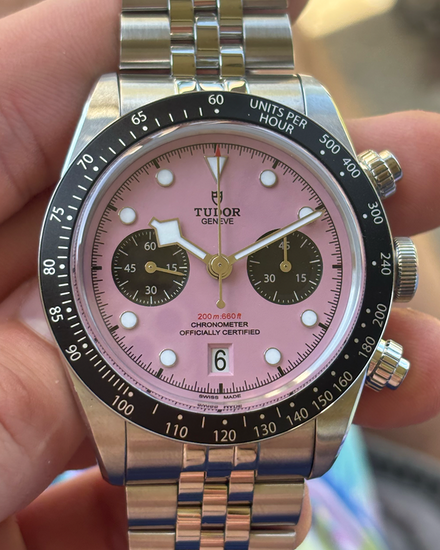 2025 Tudor Black Bay Chrono "Flamingo" 41MM Pink Dial Steel Bracelet (79360N)