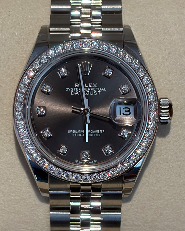 2026 Rolex Lady-Datejust 28MM Rhodium Dial Jubilee Bracelet (279384RBR)