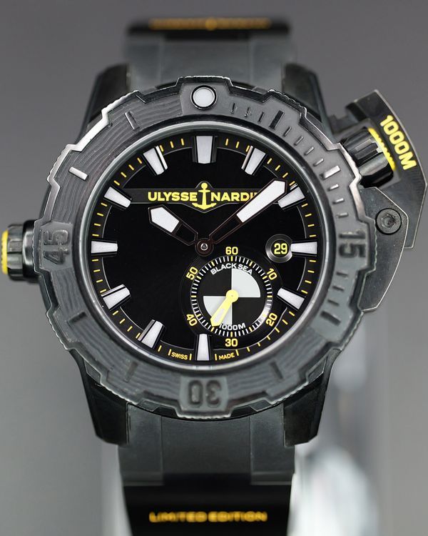 Ulysse Nardin Diver Deep Dive "One More Wave" L. E. 46MM Black Dial Rubber Strap (3203-500LE-3/BLACK-OMW)
