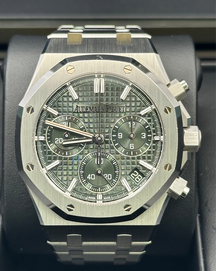 2023 Audemars Piguet Royal Oak Chronograph "50th Anniversary" 41MM Green Dial Steel Bracelet (26240ST.OO.1320ST.08)