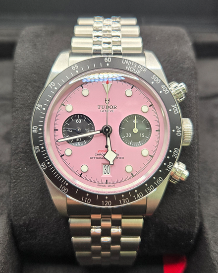 2024 Tudor Black Bay Chrono "Flamingo" 41MM Pink Dial Steel Bracelet (79360N)