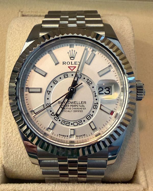 2024  Rolex Sky-Dweller 42MM White Dial Jubilee Bracelet (336934)