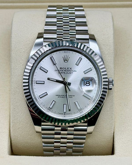 2026 Rolex Datejust 41MM Silver Dial Jubilee Bracelet (126334)