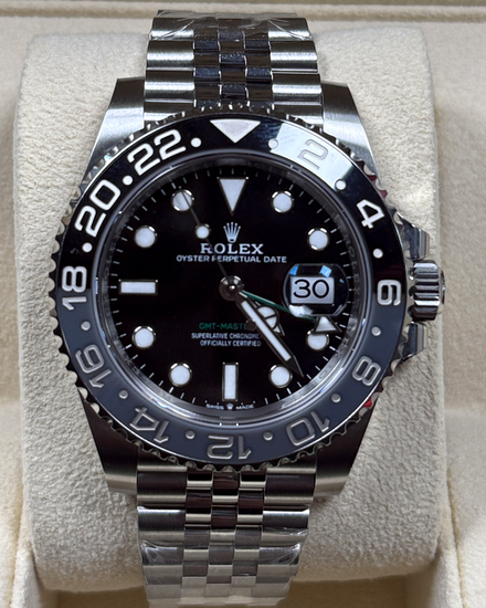 2025 Rolex GMT-Master II "Bruce Wayne" 40MM Black Dial Jubilee Bracelet (126710GRNR)