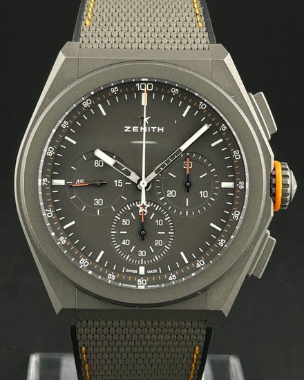 Zenith Defy 21 Chronograph Land Rover L.E. 173/250 44MM Grey Dial Textile Strap (97.9000.9004/01.R787)