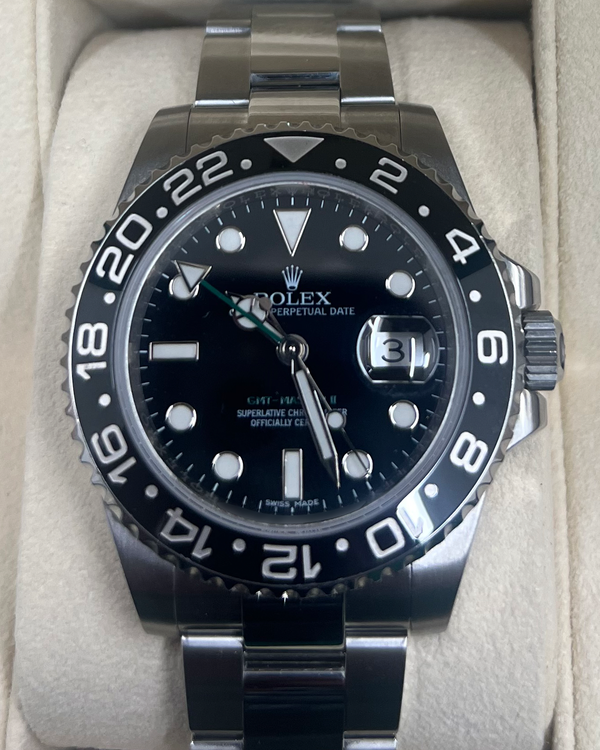 2014 Rolex GMT-Master II 40MM Black Dial Oyster Bracelet (116710LN)