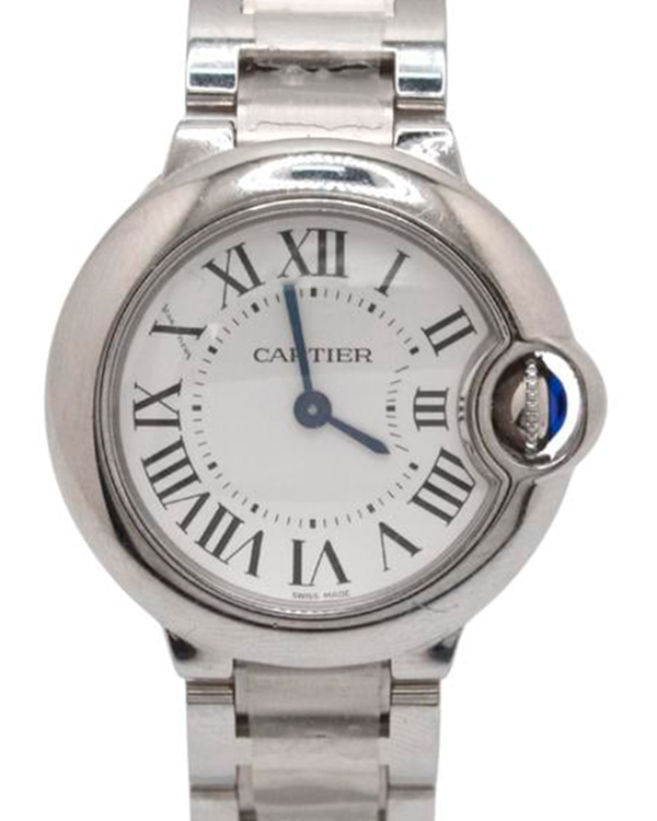 2023 Cartier Ballon Bleu 28MM Quartz Silver Dial Steel Bracelet (W69010Z4)