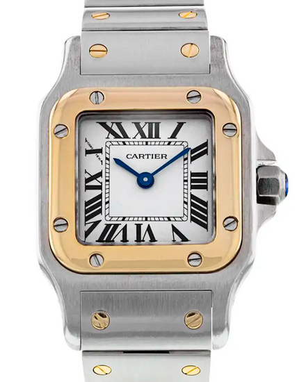 2000 Cartier Santos Galbée 24MM Quartz White Dial Two-Tone Bracelet (1567)