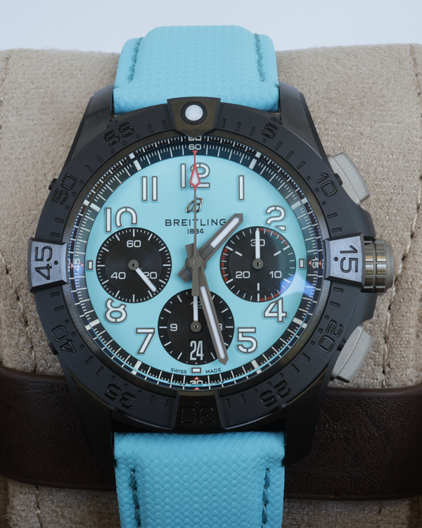 Breitling Avenger B01 Chronograph 42MM "Tiffany" Turquoise Dial Leather Strap (SB0146)