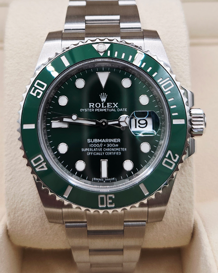 2020 Rolex Submariner Date "Hulk" 40MM Green Dial Oyster Bracelet (116610LV)