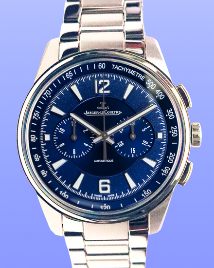No Reserve - Jaeger-LeCoultre Polaris Chronograph 42MM Blue Dial Steel Bracelet (Q9028180)