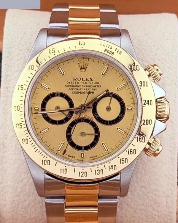 1991 Rolex Cosmograph Daytona 40MM Champagne Dial Two-Tone Oyster Bracelet (16523)