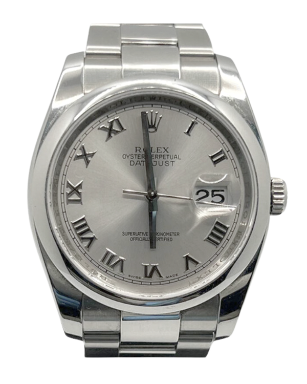 2010 Rolex Datejust 36MM Silver Dial Oyster Bracelet (116200)