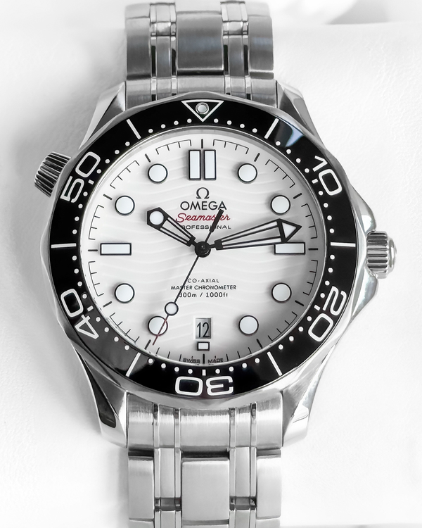 2024 Omega Seamaster Diver 300M 42MM White Dial Steel Bracelet (210.30.42.20.04.001)