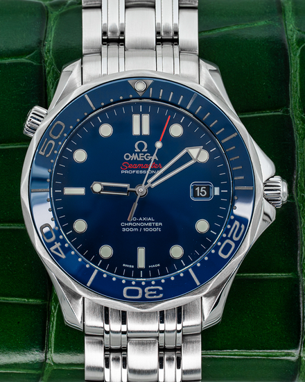 2018 Omega Seamaster Diver 300M 41MM Blue Dial Steel Bracelet (212.30.41.20.03.001)