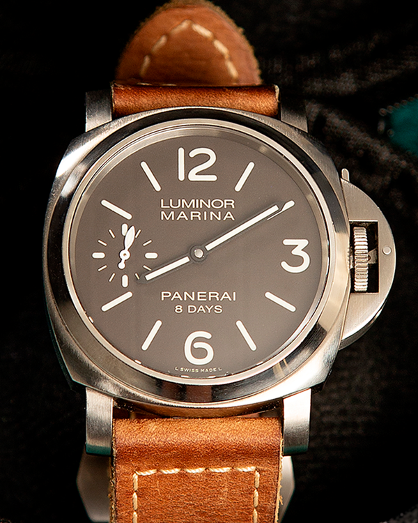 Panerai Luminor Marina 8 Days 44MM Brown "Tobacco" Dial Leather Strap (PAM00564)