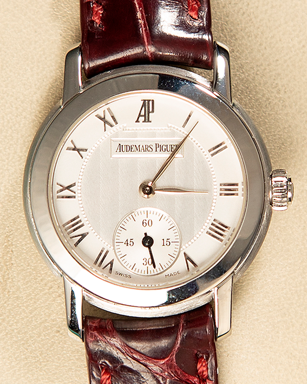 2004 Audemars Piguet Jules Audemars 27MM Silver Dial Leather Strap (77208BC.OO.A001CR.01)