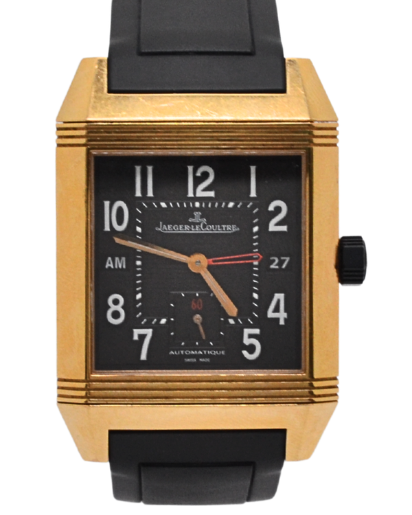 Jaeger-LeCoultre Reverso Duoface L.E. 49MM Black/Silver Dial Leather Strap (Q3742421)