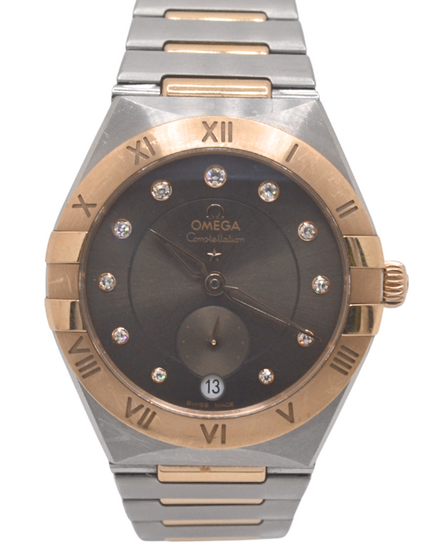 Omega Constellation Chronograph 34MM Brown Dial Two-Tone Bracelet (131.20.34.20.63.001)