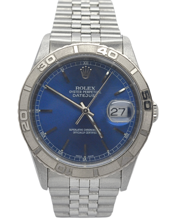 1988 Rolex Datejust Turn-O-Graph 36MM Blue Dial Jubilee Bracelet (16264)