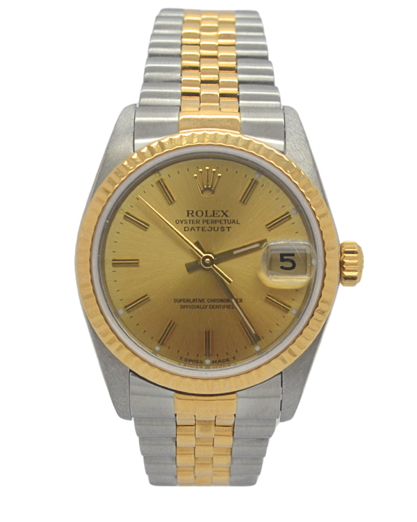 Rolex Datejust 31MM Champagne Dial Two-Tone Jubilee Bracelet (68273)