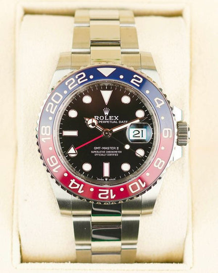 2023 Rolex GMT-Master II "Pepsi" 40MM Black Dial Oyster Bracelet (126710BLRO)