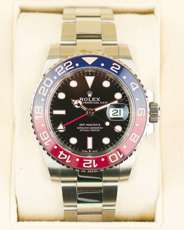 2023 Rolex GMT-Master II "Pepsi" 40MM Black Dial Oyster Bracelet (126710BLRO)