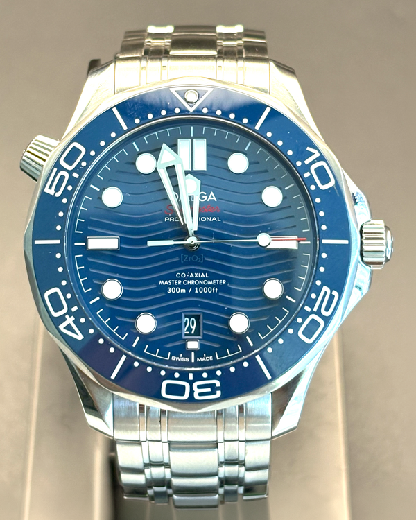 Omega Seamaster Diver 300M 42MM Blue Dial Steel Bracelet (210.30.42.20.03.001)