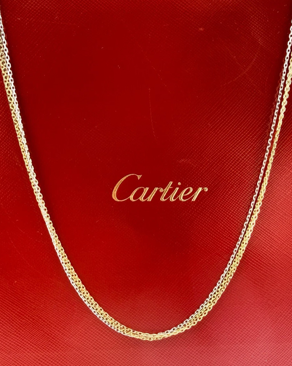 Cartier Accessories Trinity Tri-Color 18K Gold Chain Necklace (CRB7224577)