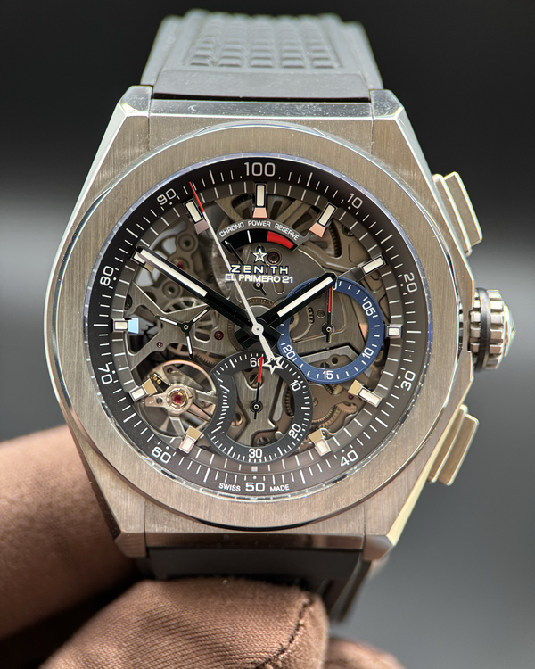 Zenith Defy El Primero 21 44MM Skeleton Dial Rubber Strap (95.9000.9004/78.R782)