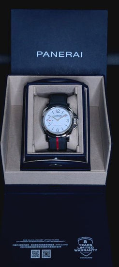 No Reserve - 2023 Panerai Luminor Luna Rossa L.E. 44MM White Dial Textile Strap (PAM01342)