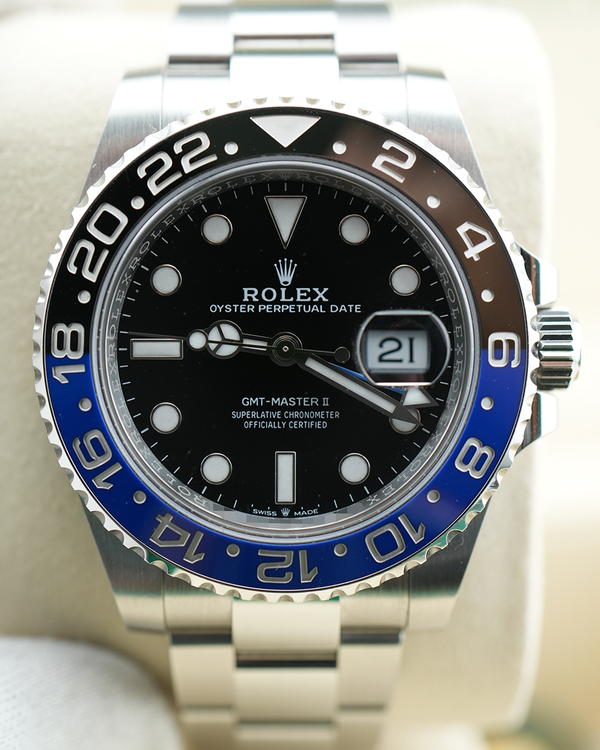 2025 Rolex GMT-Master II "Batman" 40MM Black Dial Oyster Bracelet (126710BLNR)