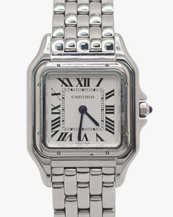 2025 Cartier Panthère De Cartier 37MM Quartz Silver Dial Steel Bracelet (4016)